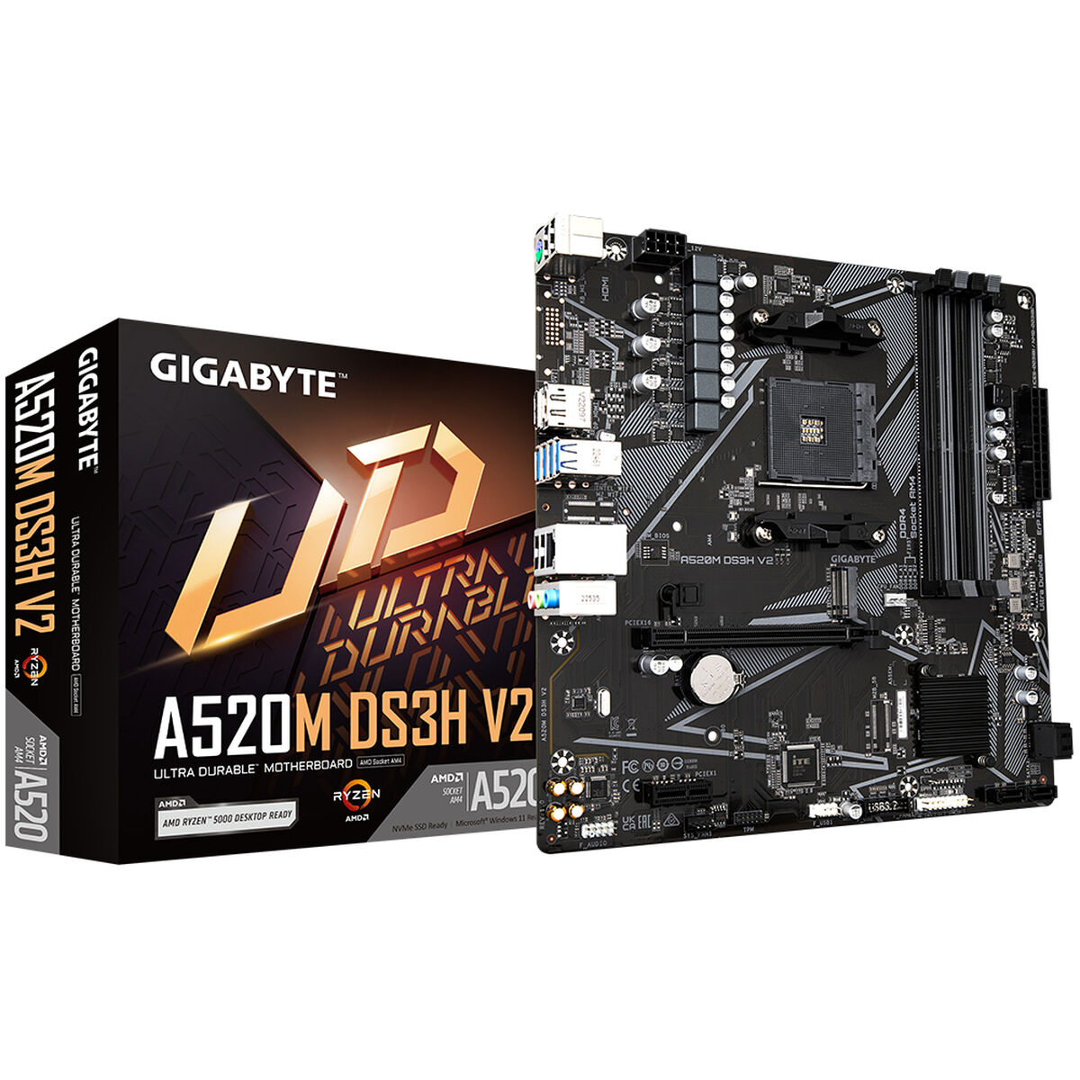 Scheda Madre Gigabyte A520m Ds3h V2 Amd Am4
