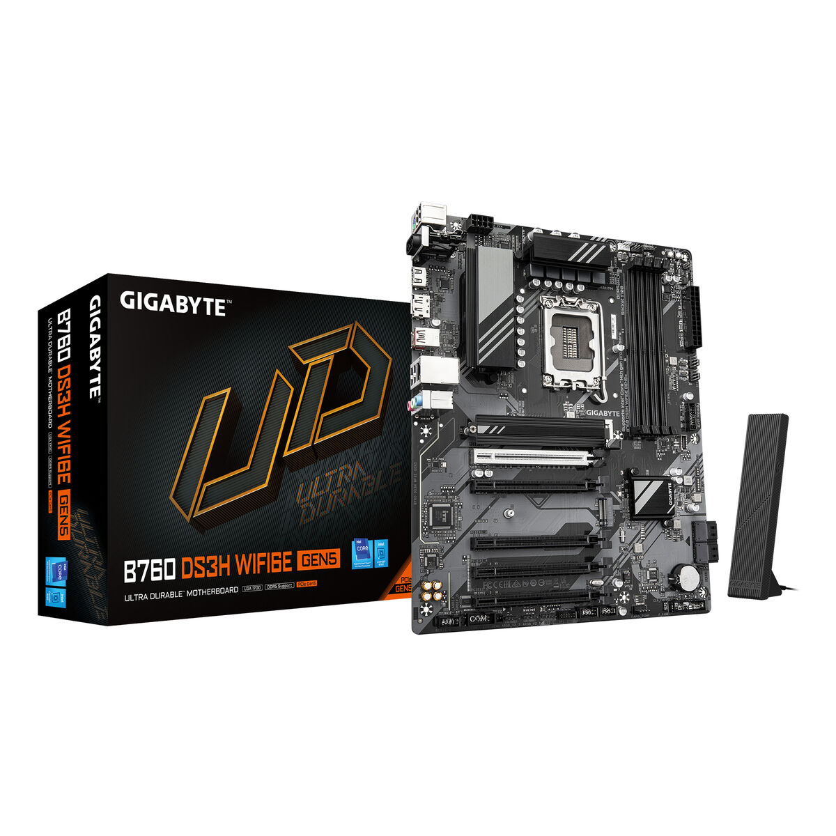 Scheda Madre Gigabyte B760 Ds3h Wifi6e Gen5 Intel B760 Express Lga 1700