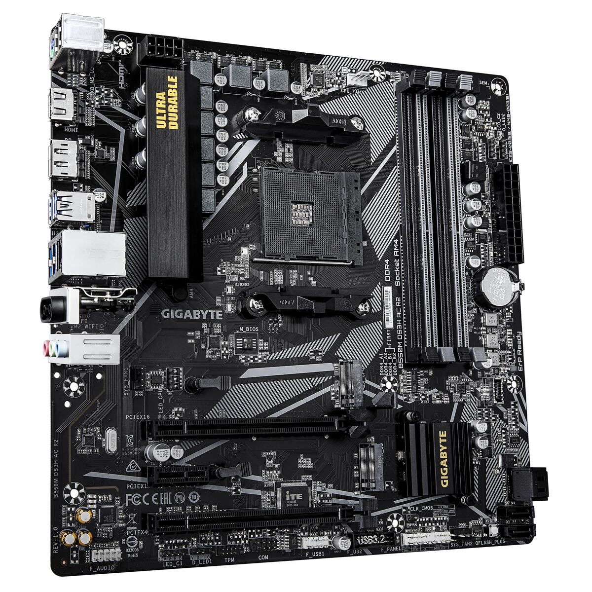 Scheda Madre Gigabyte B550m Ds3h Ac R2 Amd B550 Amd Am4 - Image 3