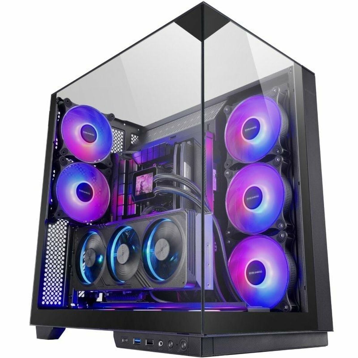 Case Computer Desktop Atx Mars Gaming Mc3gf Nero
