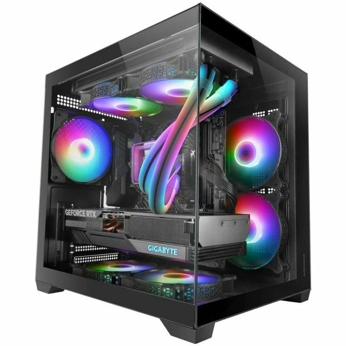 Cassa Minitorre Micro Atx / Itx Mars Gaming Mcview2 Nero