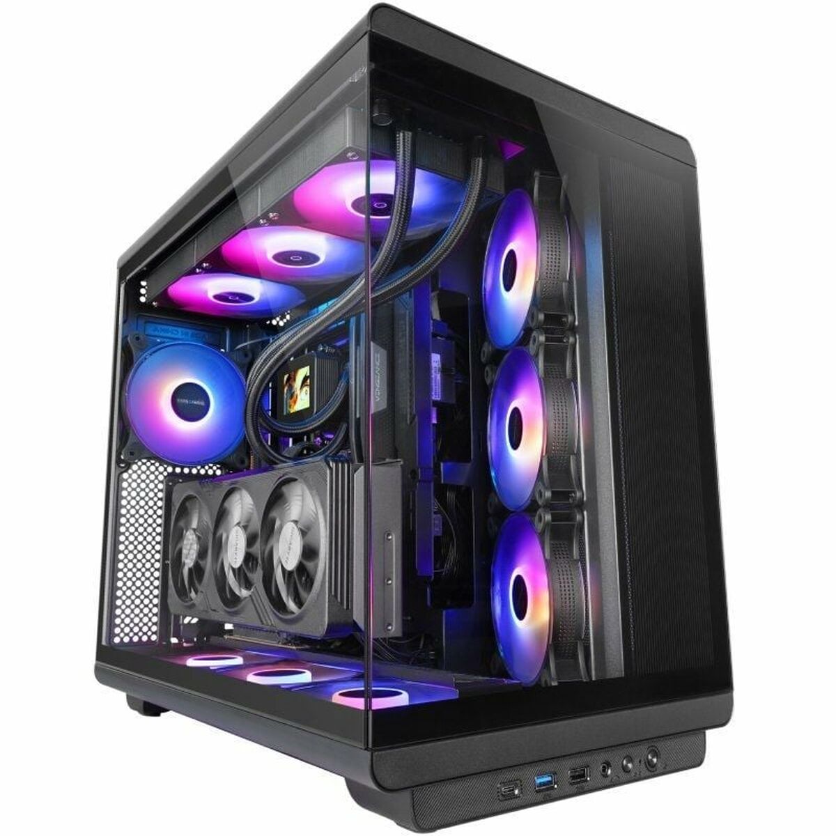Case Computer Desktop Atx Mars Gaming Mcrev Nero
