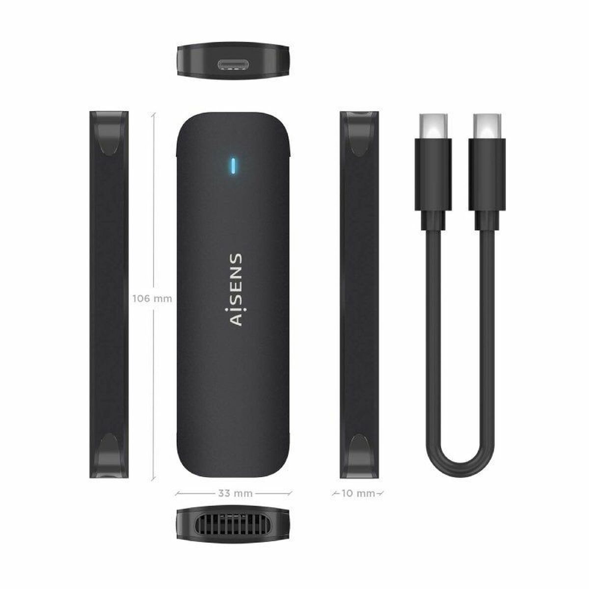 Custodia Hard Disk Aisens Asm2-024b - Image 4