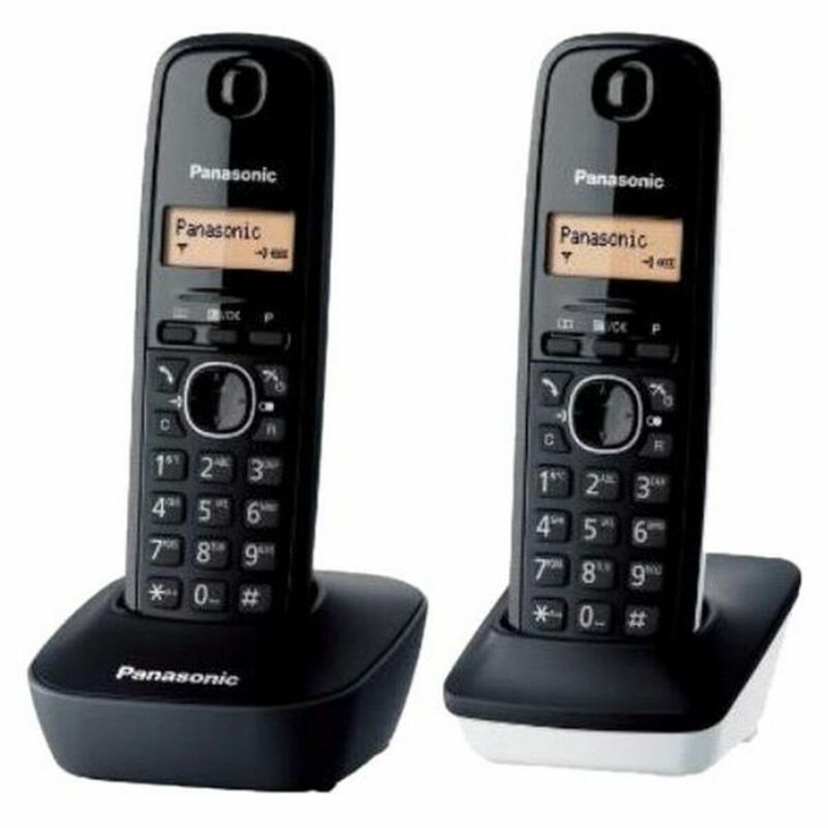 Telefono Senza Fili Panasonic KX-Tg1612 Nero Nero/bianco
