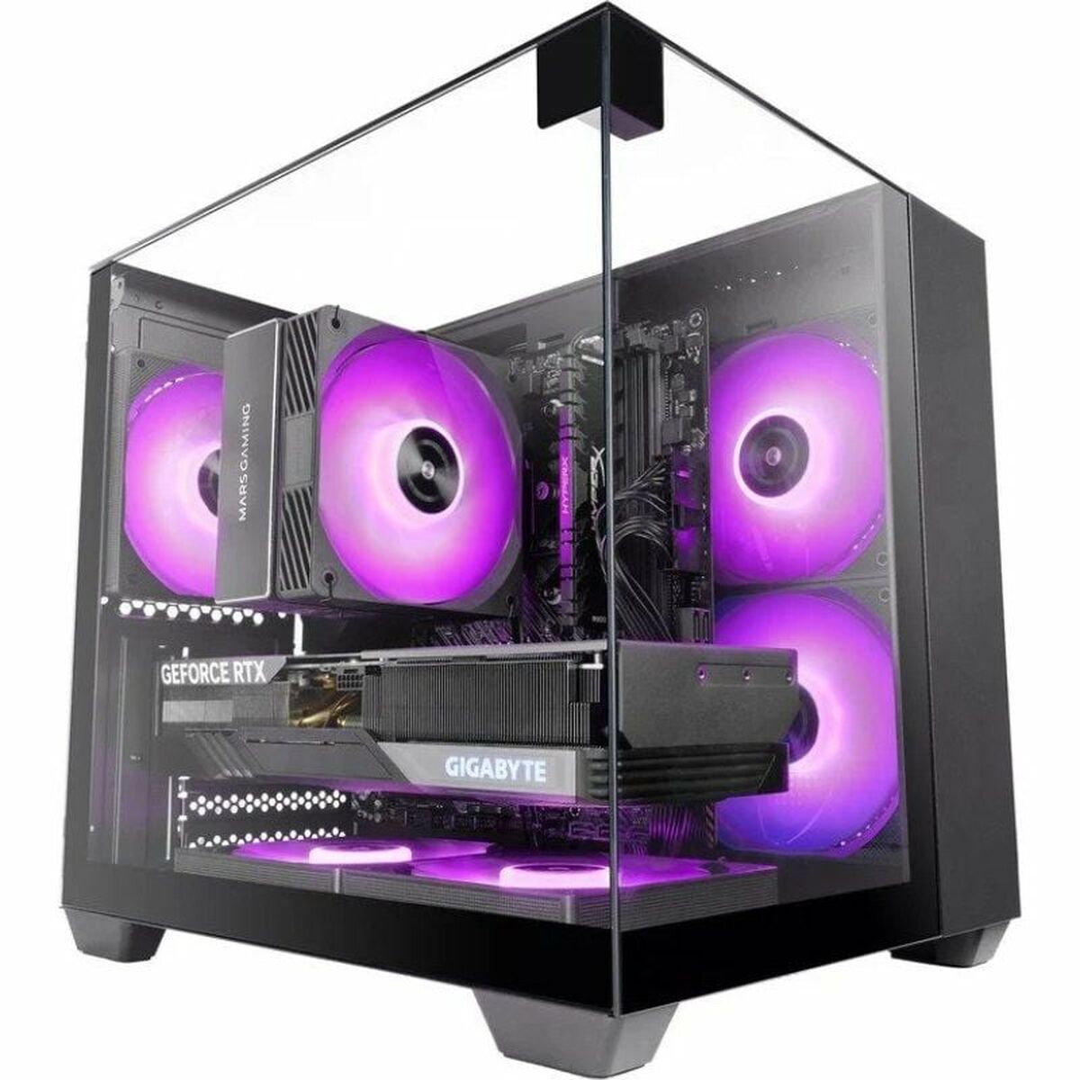 Case Computer Desktop Atx Mars Gaming Mcvisionm Nero