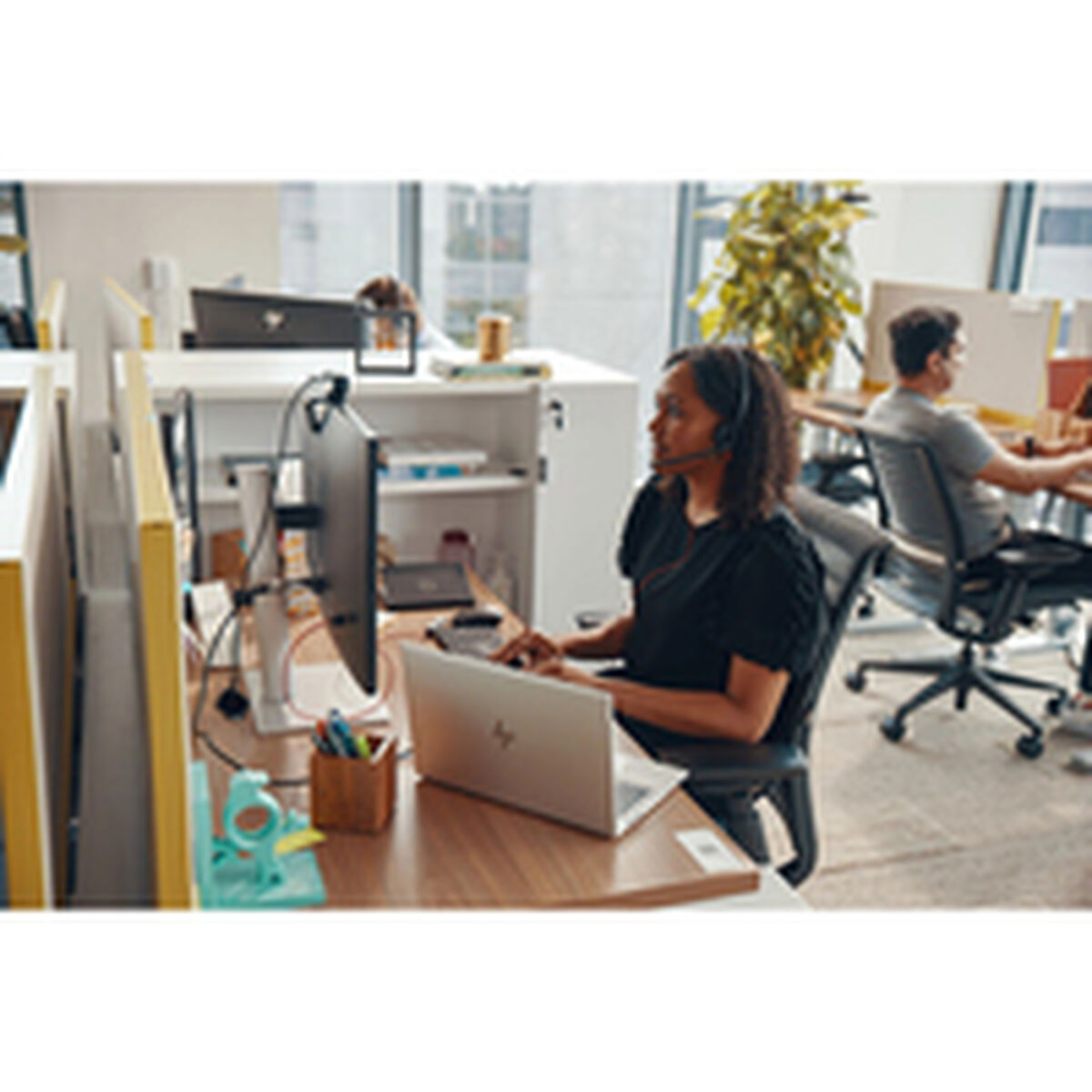 Auricolari Con Microfono Poly 8x228a6 Nero - Image 4