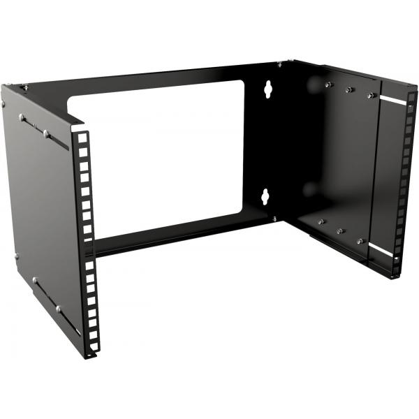 Lanview Rar210bl Rack 6u Nero (19 6u Adjustable Depth Open - Frame Rack Wall Mount - Black - Warranty: 60m)