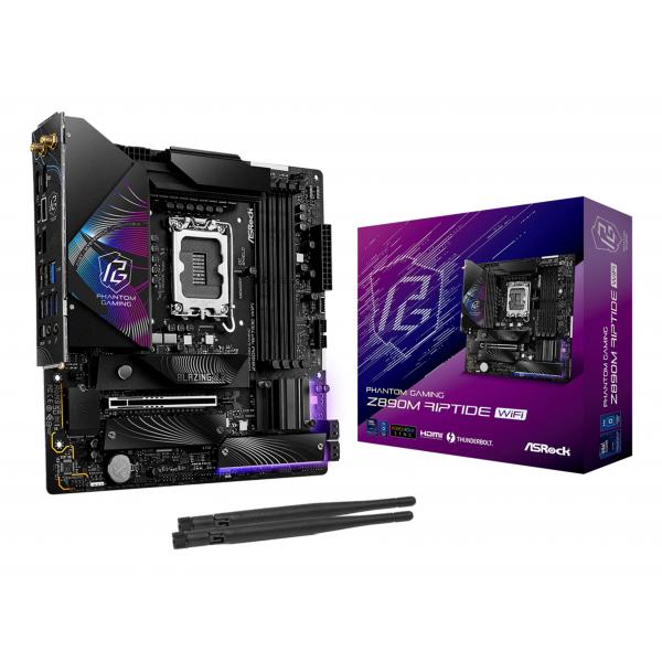 Asrock Phantom Gaming Z890m Riptide Wifi Intel Z890 Lga 1851 [socket V1] Micro Atx (asrock Phantom Gaming Z890m Riptide Wi)