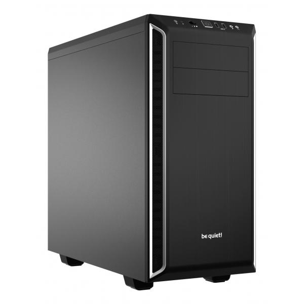 Be Quiet! Pure Base 600 Case, Silver, Mid Tower, 2 X Usb 3.2 Gen 1 TypE-A, 3 X Pure Wings 2 Black Pwm Fans Included, Completely Sound Insulated With