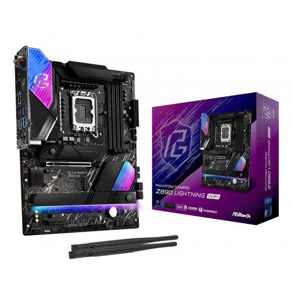 Asrock Z890 Lightning Wifi Intel Z890 Lga 1851 [socket V1] Atx (asrock - Bundkort)