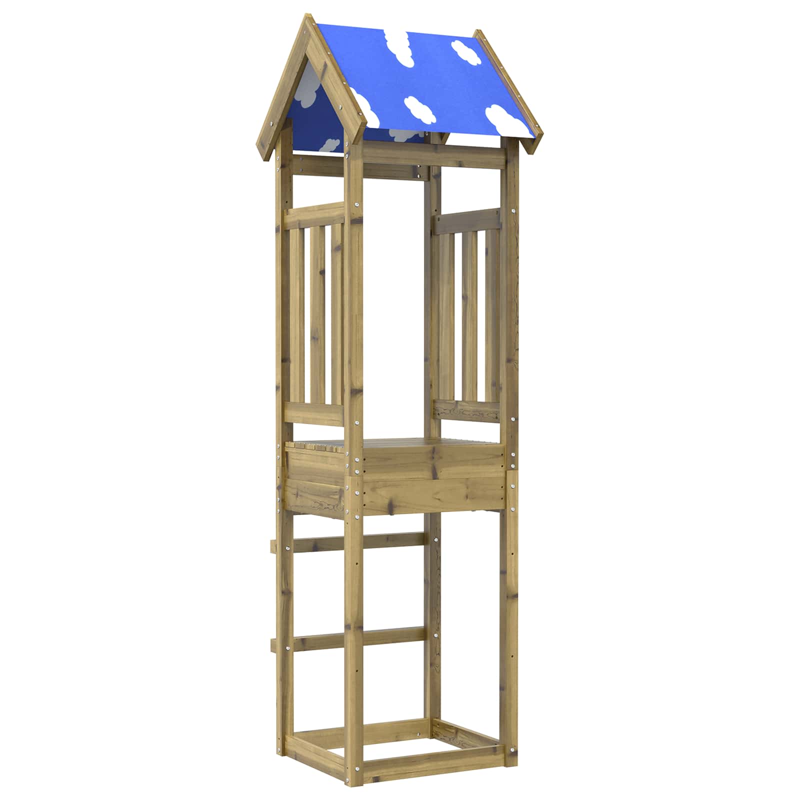 Torre Da Gioco Marrone Legno Impregnato Solido