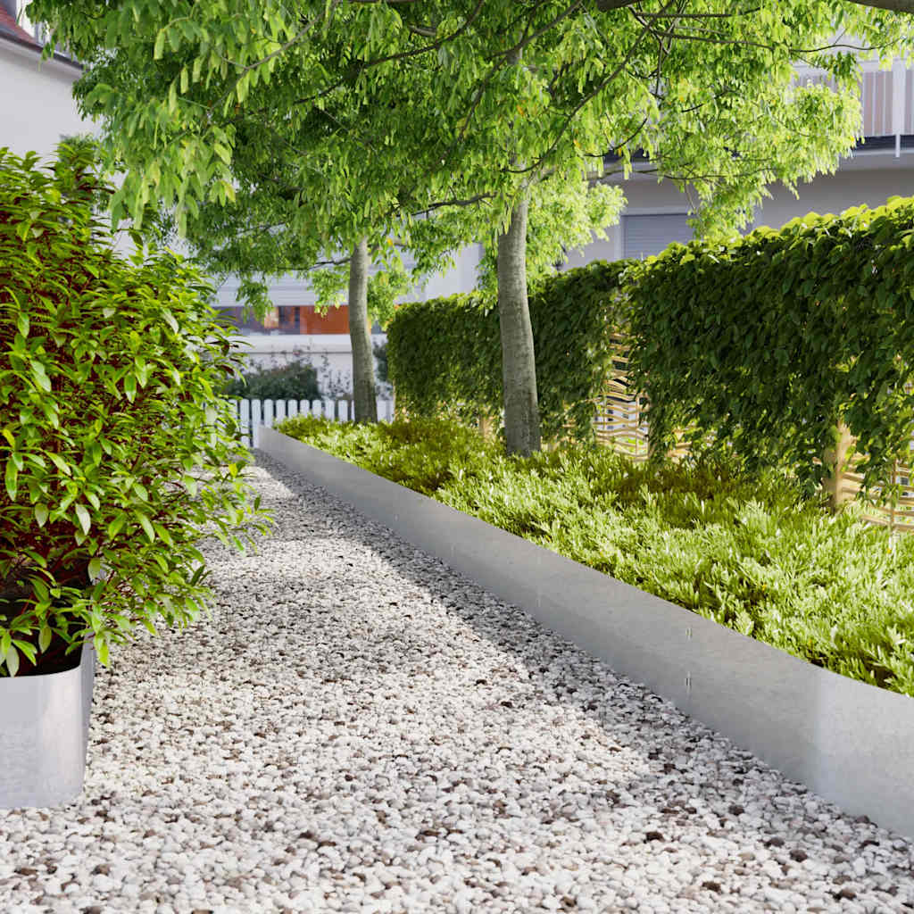 Bordure Per Prato 10 Pz 25x103 Cm Acciaio Zincato