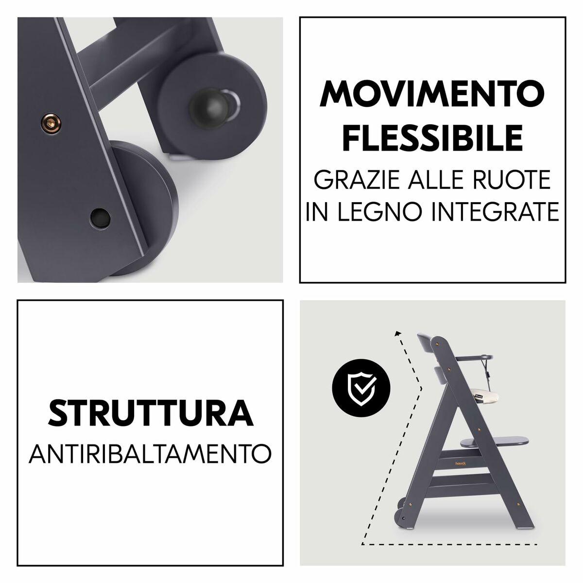 Seggiolone Hauck Marrone Grigio Scuro - Image 6