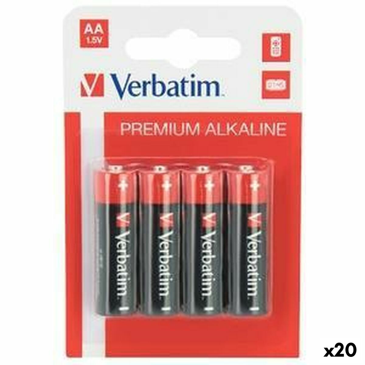 Batterie Alcaline Verbatim Lr06 1,5 V (20 Unità)