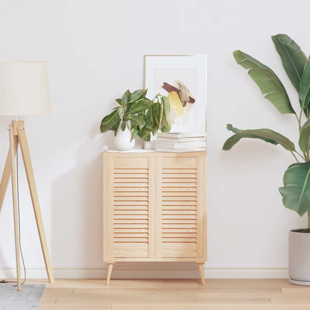 Ante Con Design A Lamelle 2 Pz 61,5x29,5 Cm In Legno Di Pino