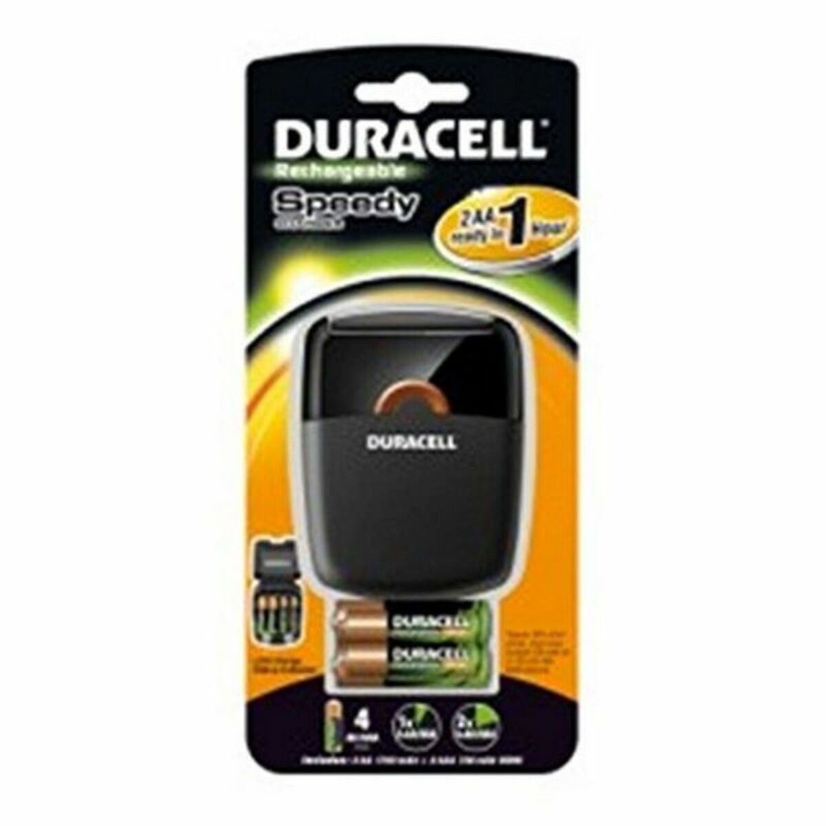 Caricabatterie + Batterie Ricaricabili Duracell Cef27 2 X Aa + 2 X Aaa 1700 Mah 750 Mah (1 Unità)
