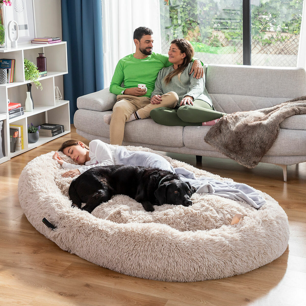 Letto Cani Per Umani  Human Dog Bed Xxl Innovagoods Beige