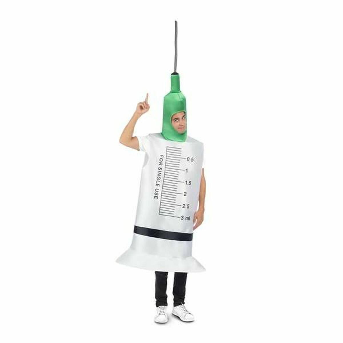 Costume Per Adulti My Other Me Syringe Bianco Taglia Unica