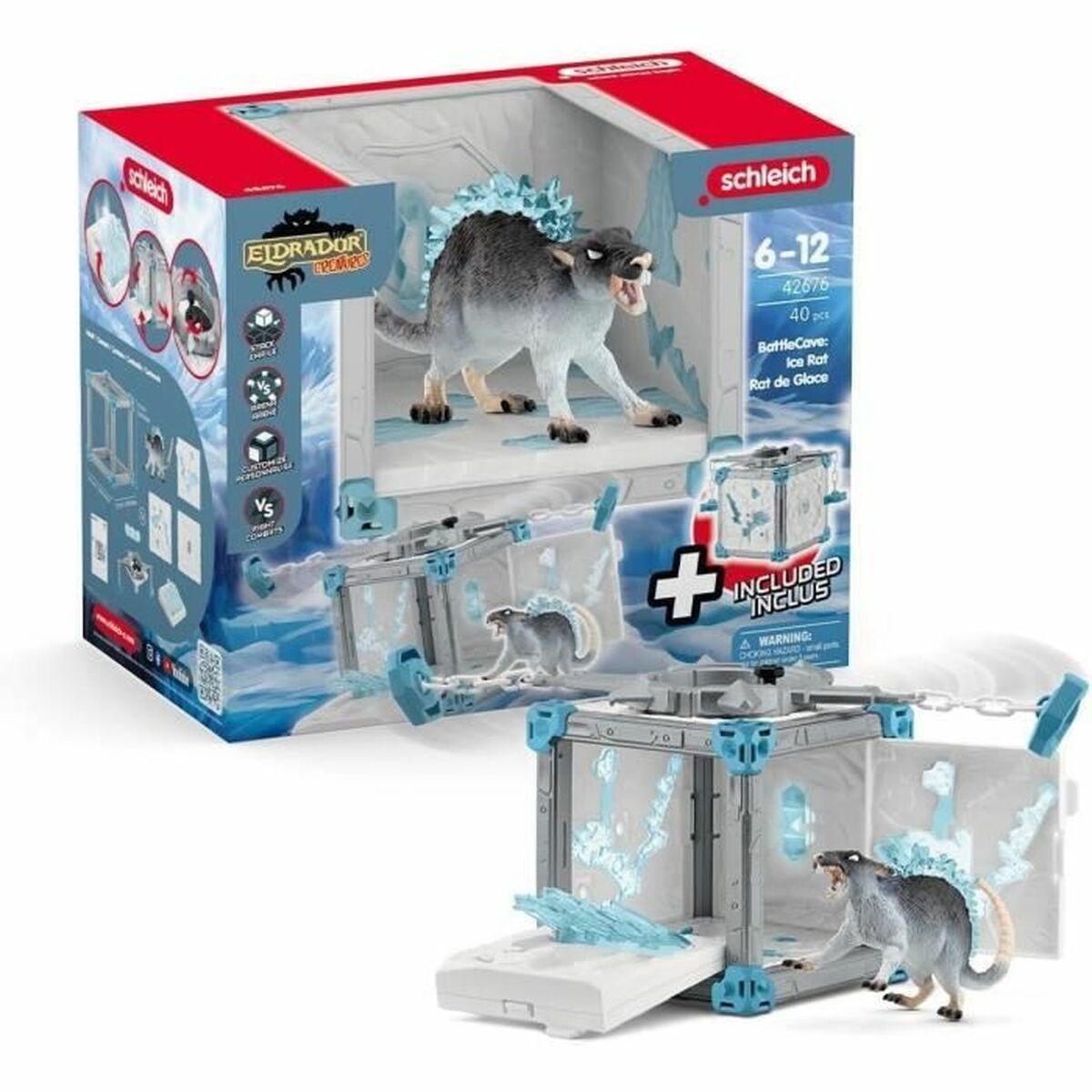 Playset Schleich Battlecave Ice Rat