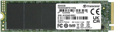 Transcend 110q - Ssd - 500gb - Intern - M.2 2280 (doppelseitig) - Pcie 3.0 X4 (nvme) (ts500gmte110q)