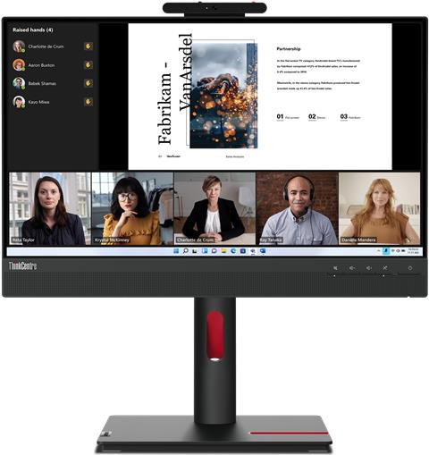 Lenovo Thinkcentre TinY-IN-One 22 Computerbildschirm 54,6 Cm (21.5") 1920 X 1080 Pixel Full Hd Led Touchscreen Schwarz (12n9gat1eu)