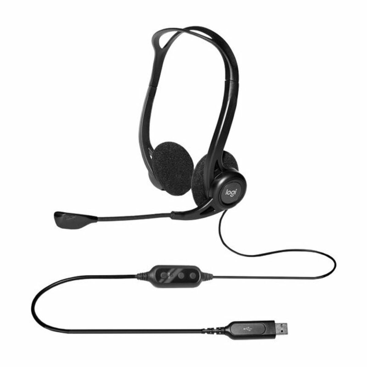 Auricolari Con Microfono Logitech 981-000100 Nero