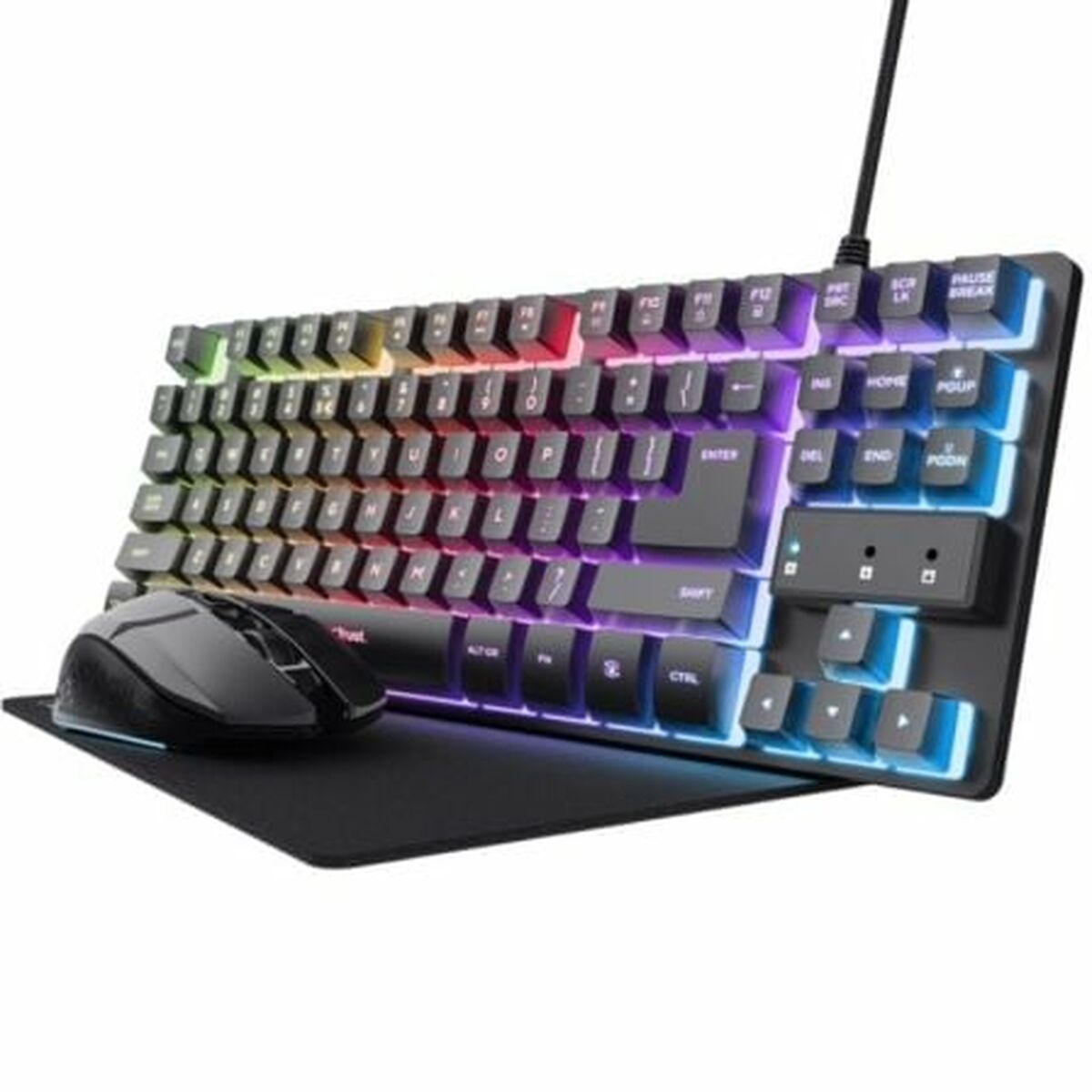 Tastiera E Mouse Gaming Trust 25227 Qwerty In Spagnolo