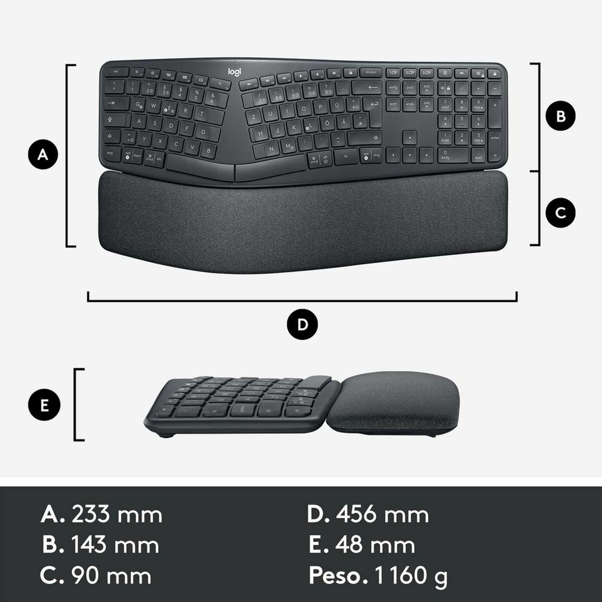 Tastiera Logitech Ergo K860