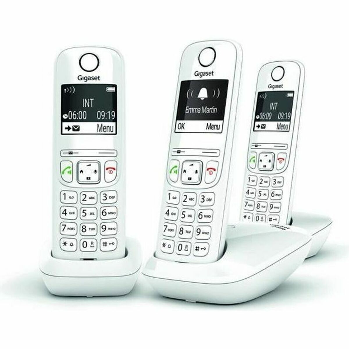 Telefono Fisso Gigaset As690 Trio Bianco