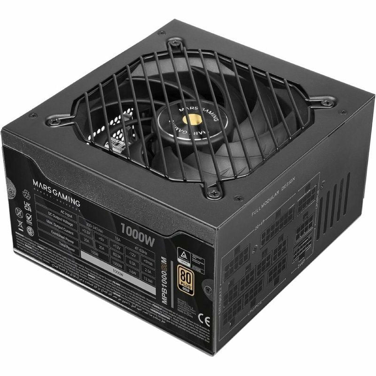 Fonte Di Alimentazione Mars Gaming Mpb1000sim Atx 1000 W 80 Plus Gold