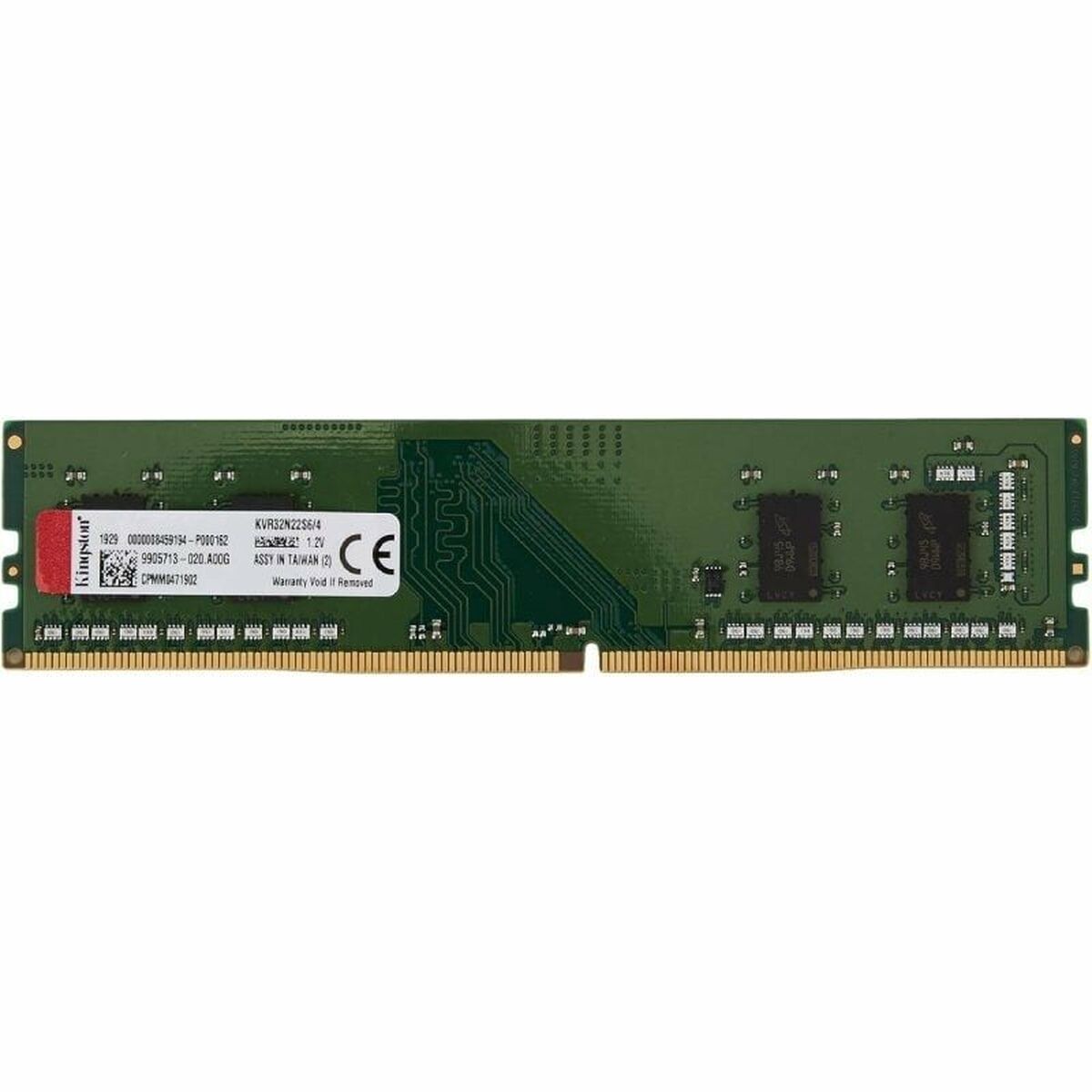 Memoria Ram Kingston Kvr32n22s6/4 4 Gb Ddr4 3200 Mhz Cl22