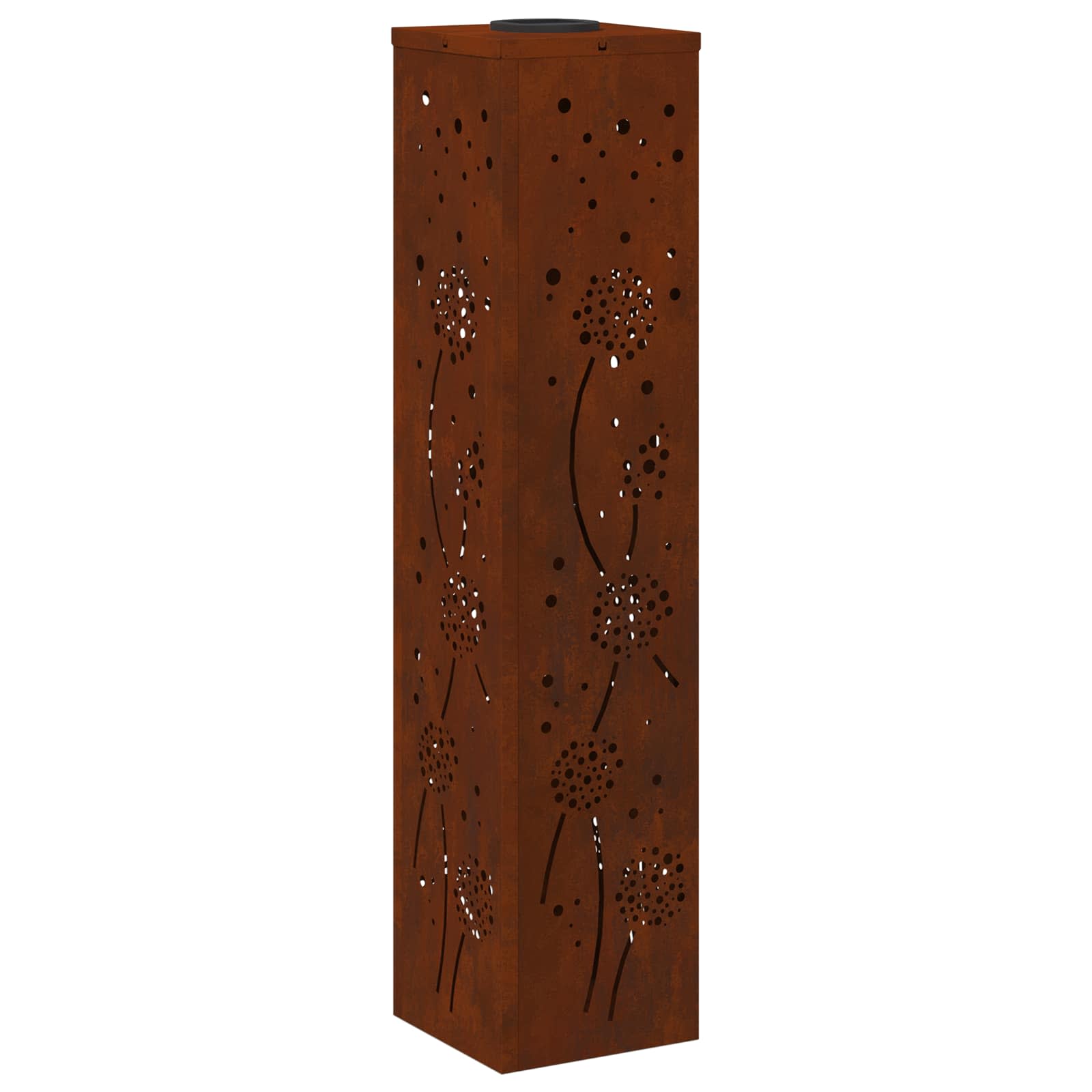 Faro Led Solare Per Sentieri 2 Pcs Acciaio Corten - Image 4