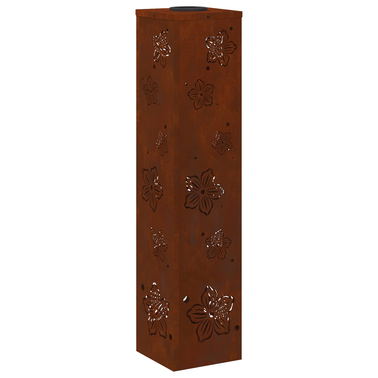 Faro Led Solare Per Sentieri 2 Pcs Acciaio Corten - Image 6