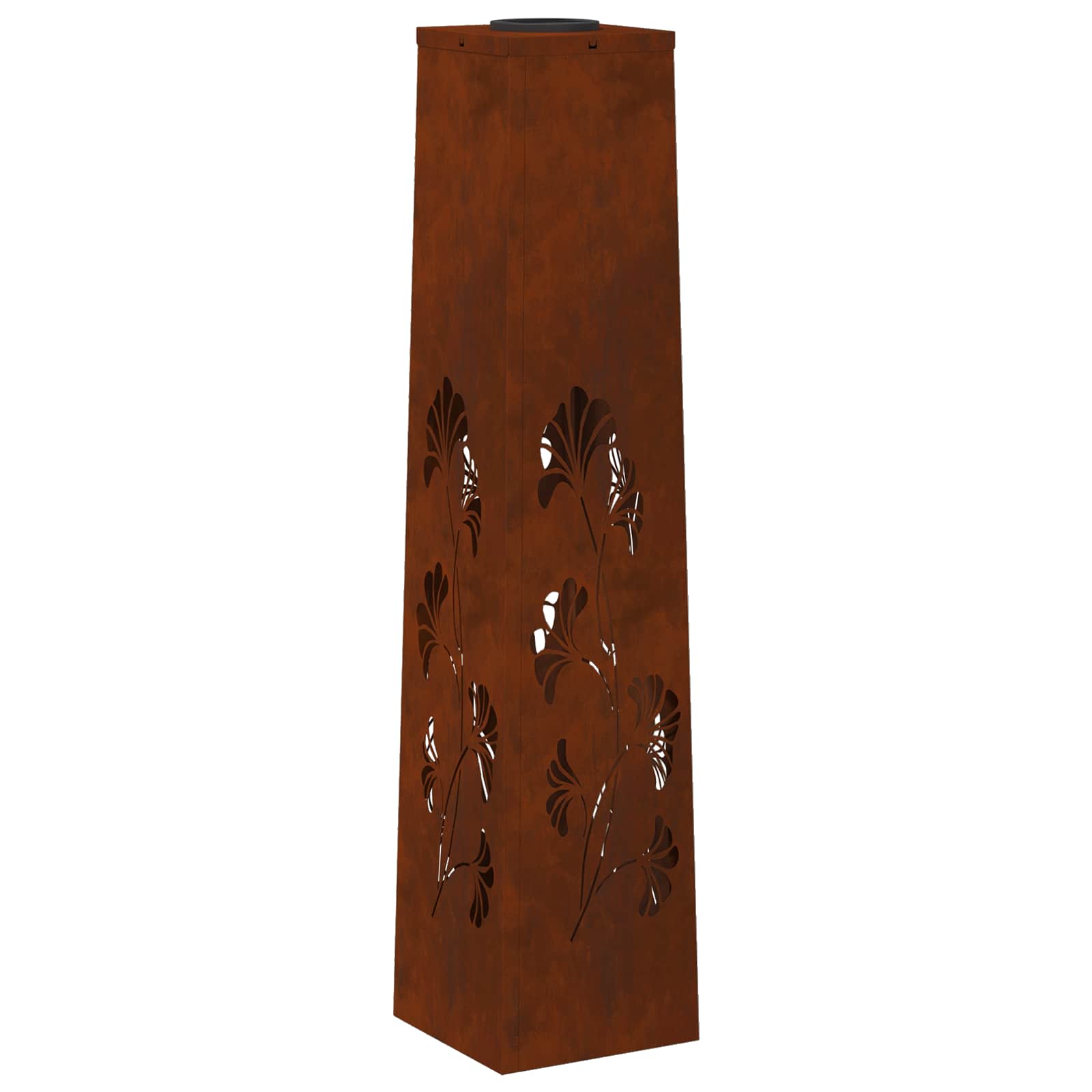 Faro Led Solare Per Sentieri 2 Pcs Acciaio Corten - Image 4