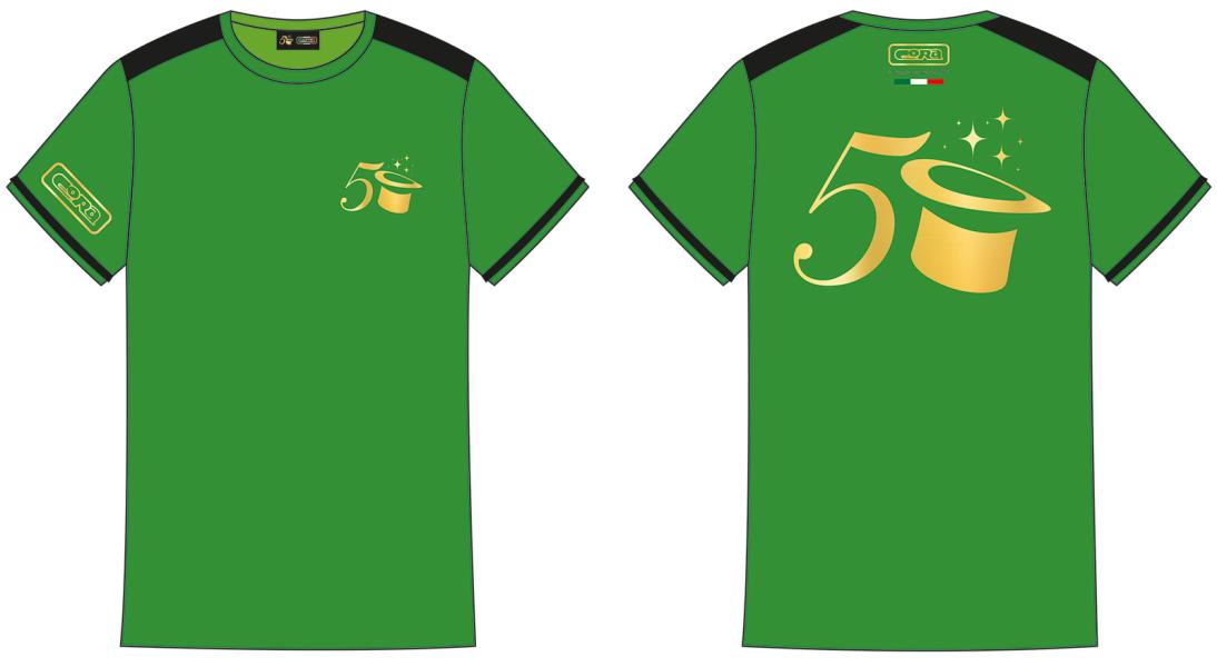 T-Shirt Unisex 50° Verde Taglia xl