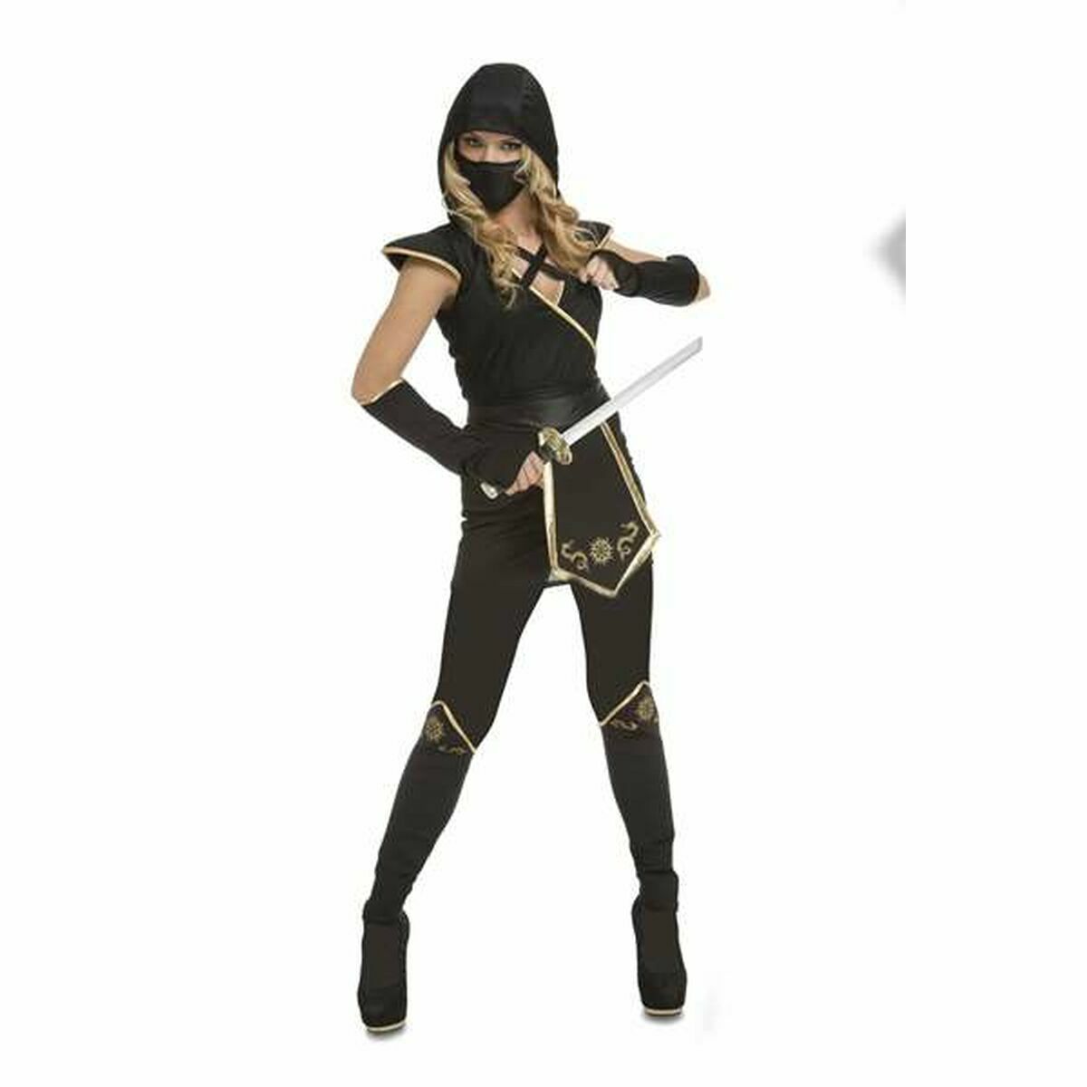 Costume Per Adulti My Other Me Ninja Nero Taglia:xs