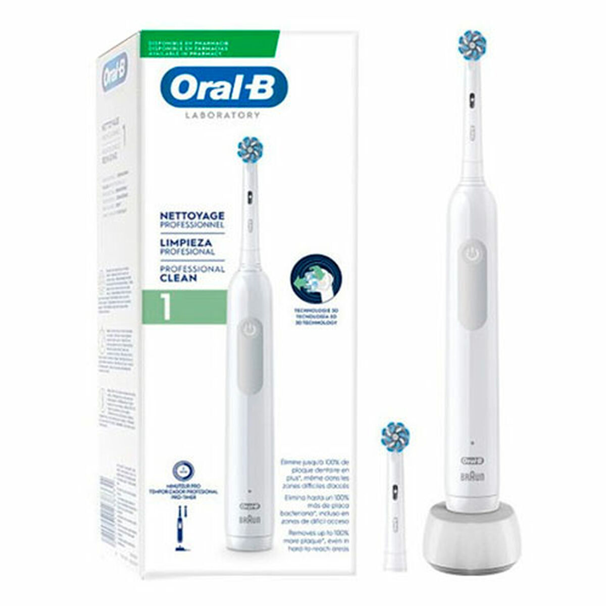 Spazzolino Da Denti Elettrico OraL-B Pro 1 Bianco