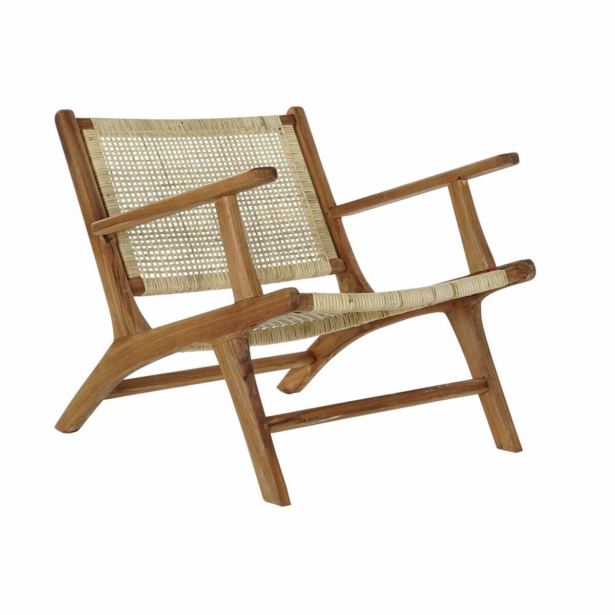 Poltrona Dkd Home Decor MB-182316 Naturale Marrone Chiaro Teca 69 X 78 X 68 cm