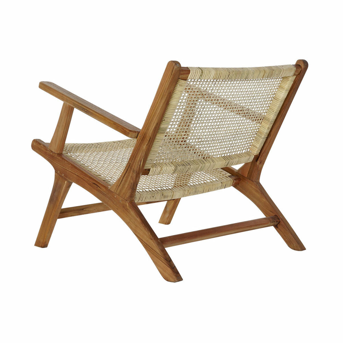 Poltrona Dkd Home Decor MB-182316 Naturale Marrone Chiaro Teca 69 X 78 X 68 cm - Image 5