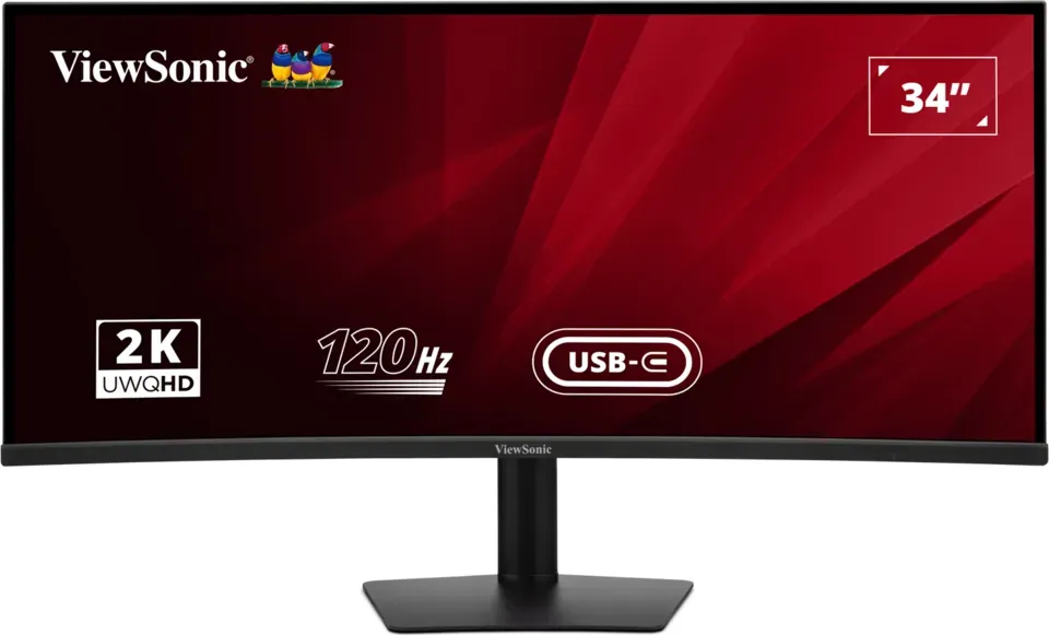 Viewsonic Va3420c 34.1" (86,61cm) Schwarz 3440x1440 1xdisplayport 1.4 / 1x UsB-C Mit Displayport / 2xhdmi 2.0 (va3420c)