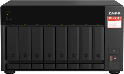 Qnap TS-873a - NaS-Server - 8 Schächte - Sata 6gb/s - Raid Jbod, 0, 1, 10, 50, 60, 5, 6 - Ram 8gb - 2,5 Gigabit Ethernet - Iscsi Support - Mit QsW-11