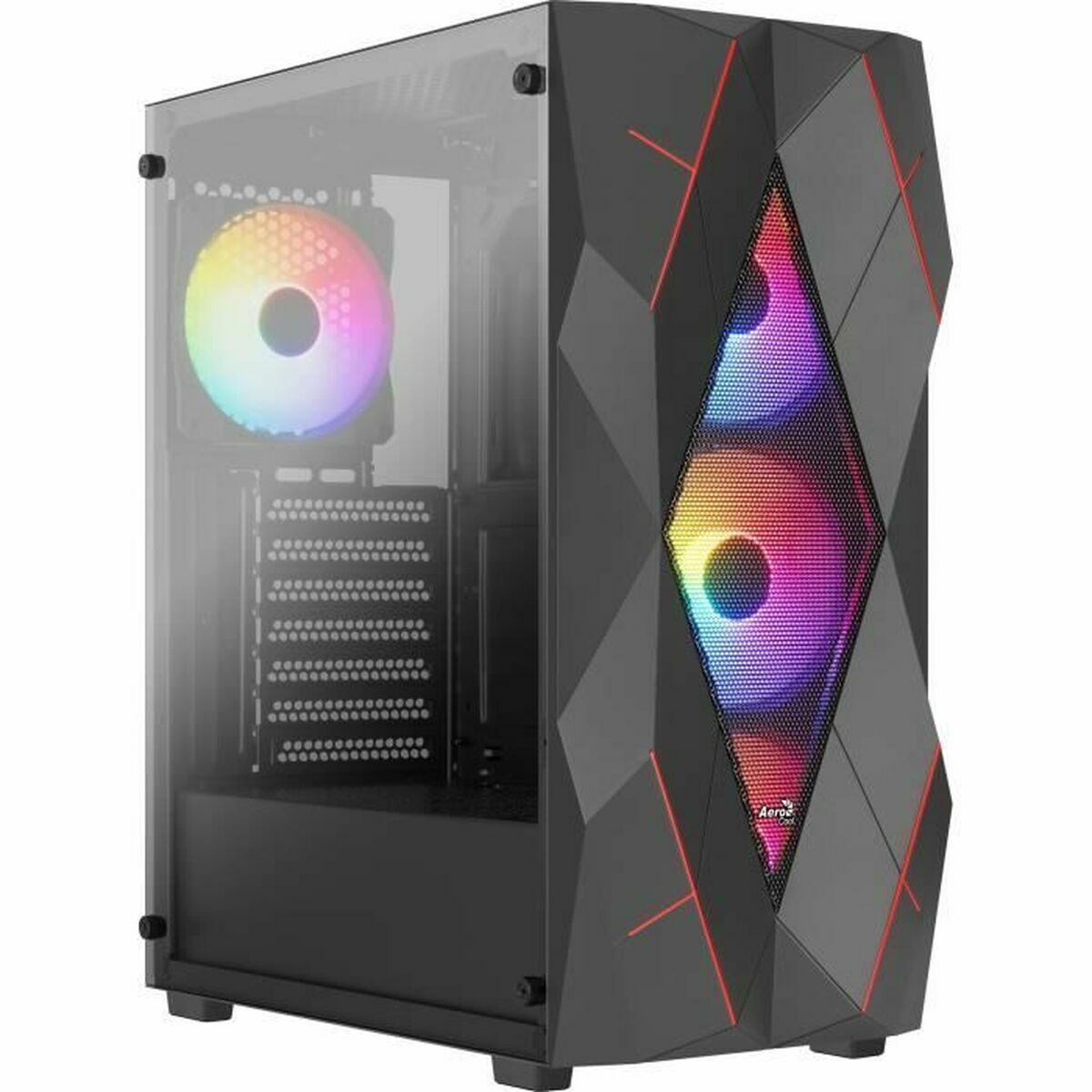 Case Computer Desktop Atx Aerocool Nero