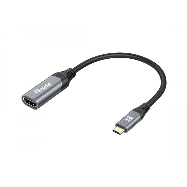 Equip 133492 Cavo E Adattatore Video 0,15 M Usb TipO-C Hdmi Nero, Grigio
