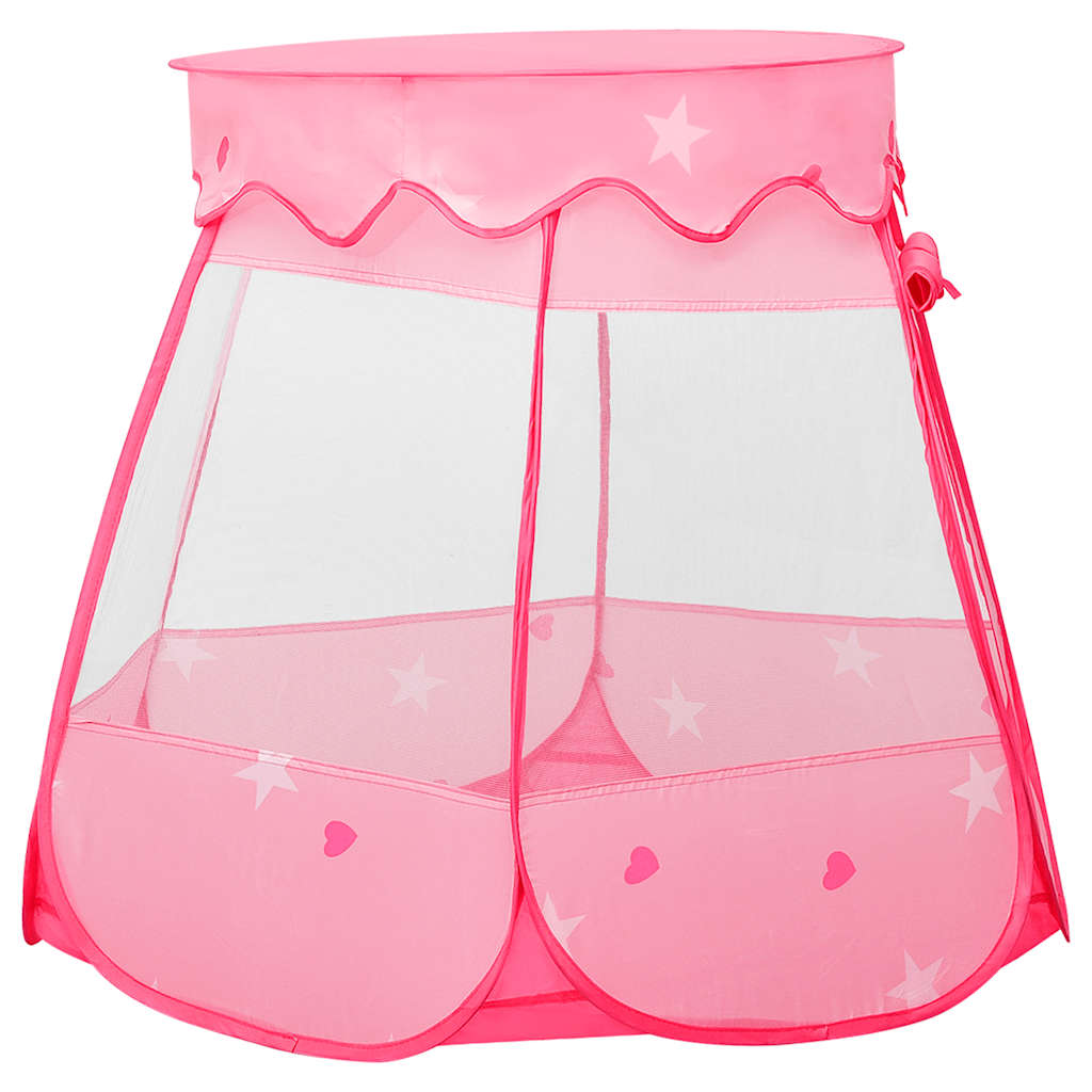 Tenda Da Gioco Per Bambini Rosa Con 250 Palline 102x102x82 cm - Image 3