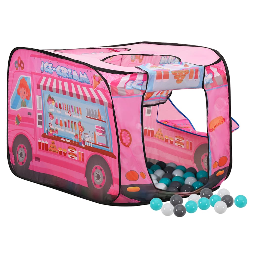 Tenda Da Gioco Per Bambini Rosa Con 250 Palline 70x112x70 cm