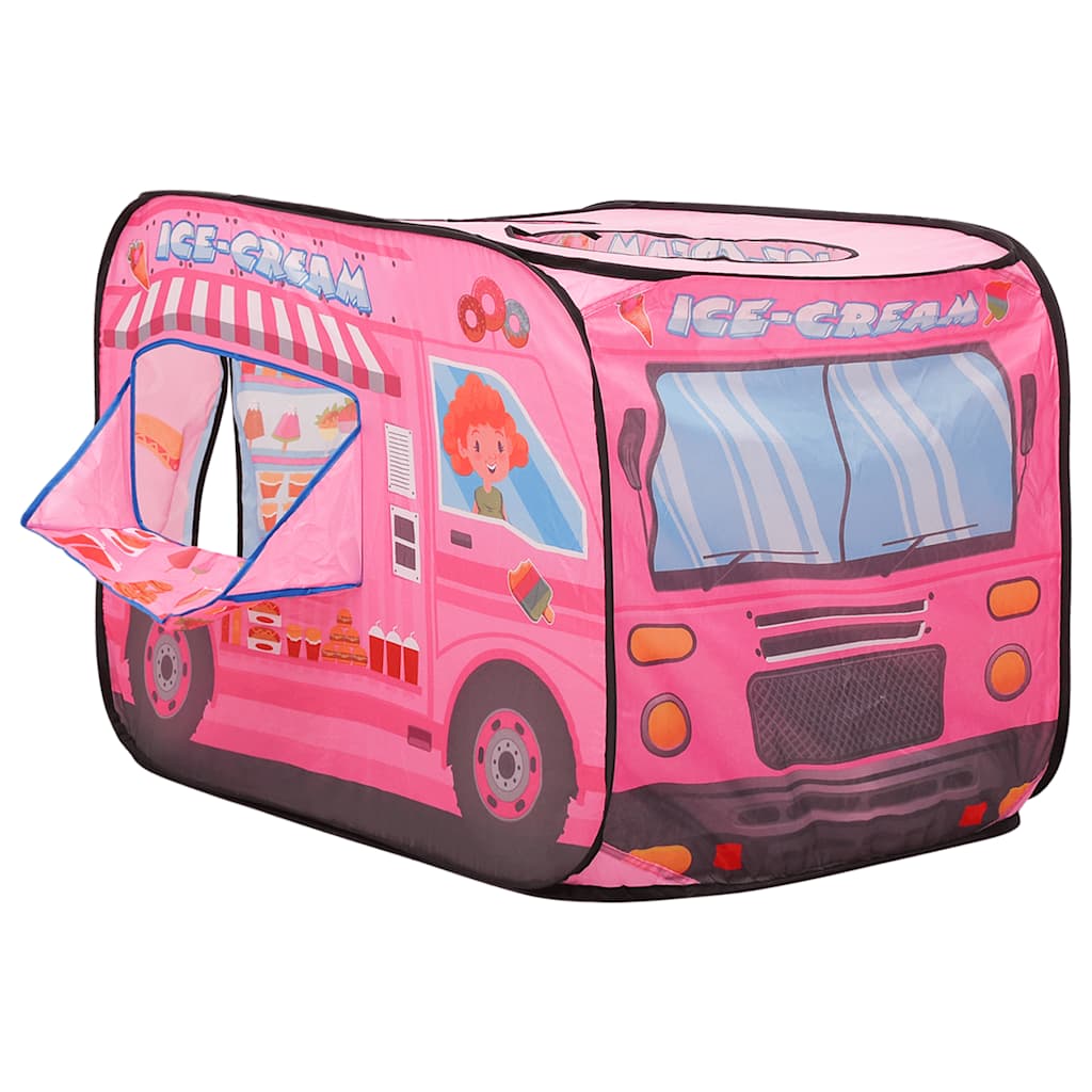 Tenda Da Gioco Per Bambini Rosa Con 250 Palline 70x112x70 cm - Image 5
