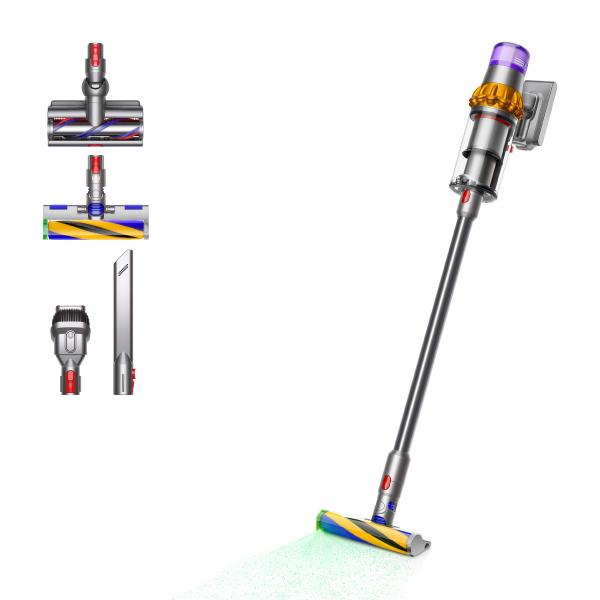 Dyson V15 Detect Absolute Aspirapolvere A Bastone 2 In 1 Batteria Secco Senza Sacchetto 0,76 L 660 W Nichel, Giallo (dyson V15 Detect Absolute - St?v