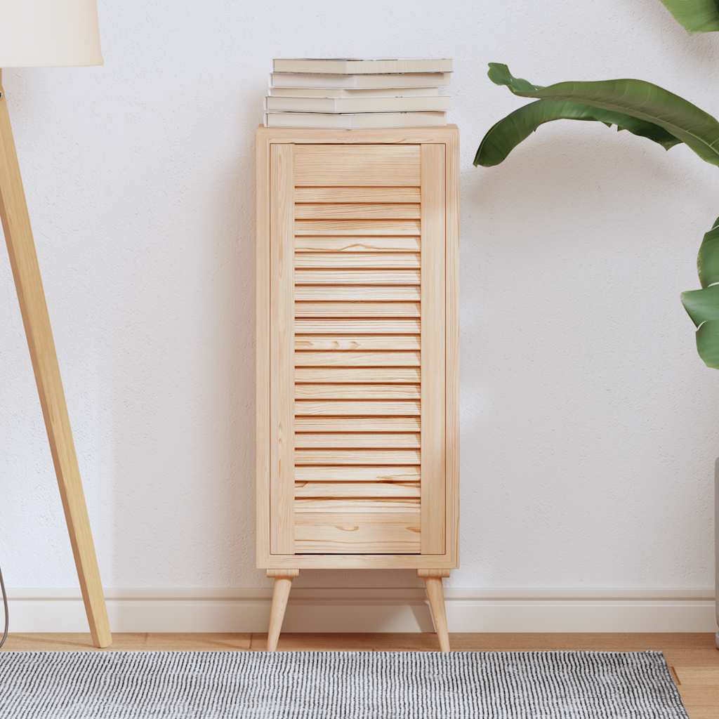 Anta Con Design A Lamelle 69x29,5 Cm In Legno Di Pino