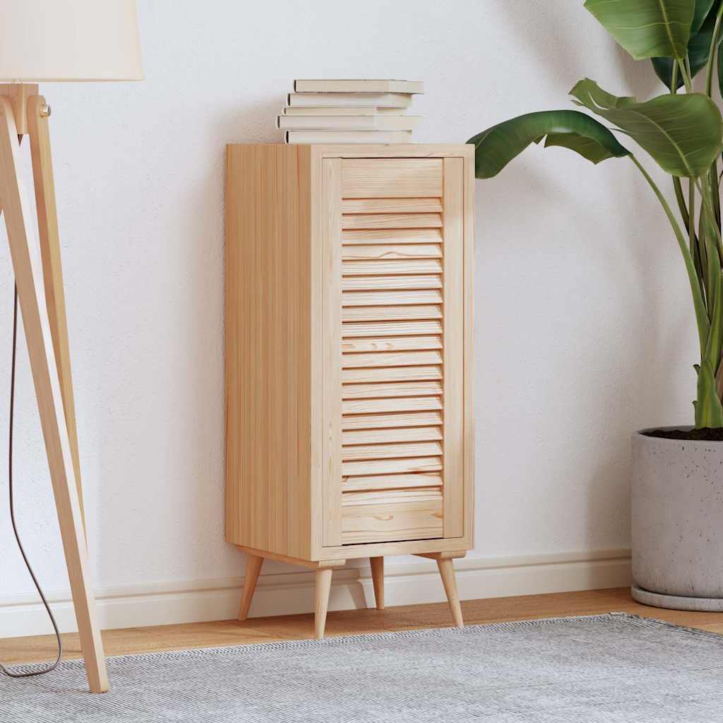 Anta Con Design A Lamelle 69x29,5 Cm In Legno Di Pino - Image 3