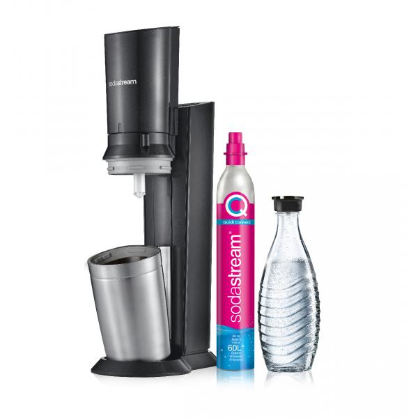 Sodastream Crystal 3.0, Metall, Edelstahl, Schwarz, Sodastream 60 L Pink, 155 Mm, 260 Mm, 440 mm